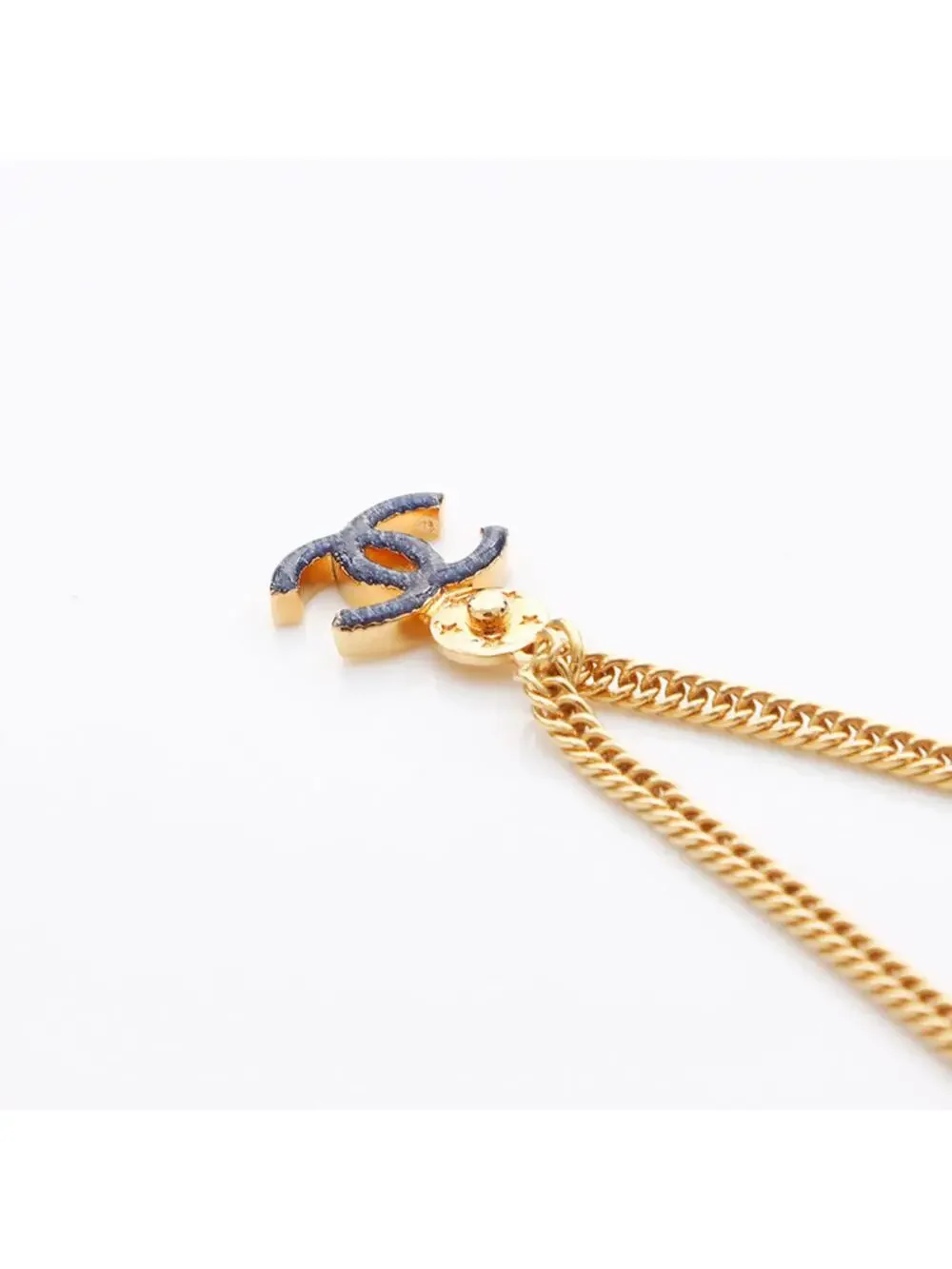 Chanel Cc Logo Star Pendant Necklace #244009C98B